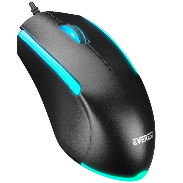 EVEREST KM-R59 FORZA PLUS SİYAH RAINBOW Q KLAVYE+MOUSE SET