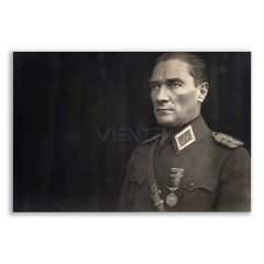 Mustafa Kemal Atatürk Askeri Üniforma Portre Tablosu - ATC118