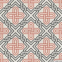 Geometric Patterned Upholstery Faux Leather - GEO167