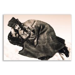 Mustafa Kemal Atatürk Kar Üstünde Uyurken Portre Tablosu - ATC121