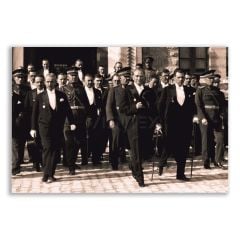 Mustafa Kemal Atatürk BMM Binasından Ayrılırken Portre Tablosu - ATC136