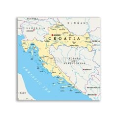Hırvatistan Harita Tablosu - CTY124