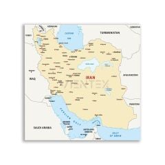 İran Harita Tablosu - CTY125