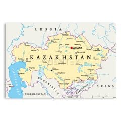 Kazakistan Haritası Tablosu  - CTY134