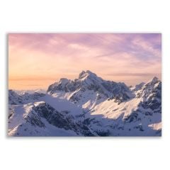 Kanada Karlı Kaplı Dağ Manzara  Tablosu  - LSC116