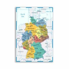 Almanya Siyasi Harita Tablosu  - CTY145