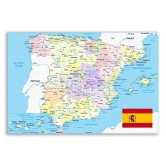 İspanya Siyasi Harita Tablosu  - CTY147