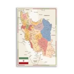İran Siyasi Harita Tablosu  - CTY148
