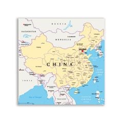 Çin Siyasi Harita Tablosu - CTY149