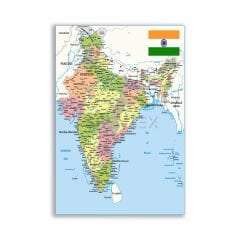 Hindistan Siyasi Harita Tablosu  - CTY150