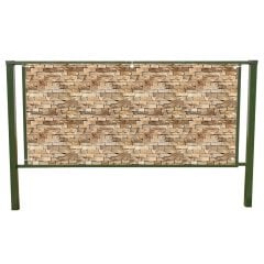 Stone Patterned Balcony Tarpaulin 430 gr/m² - STN101