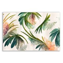 Renkli Palmiye Yaprakları  Tablosu  - FLR110