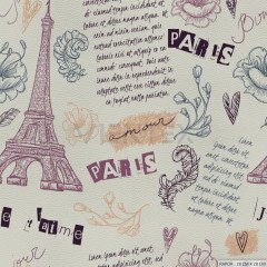 Paris Desenli Döşemelik Suni Deri - PAR106