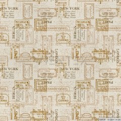 Paris Patterned Upholstery Faux Leather - PAR115