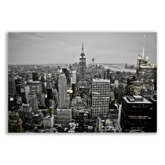 New York Skyline  Siyah Beyaz Tablosu - BLK118