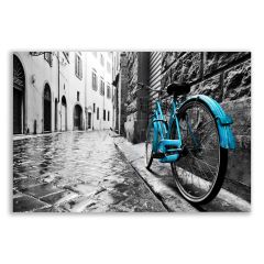 Mavi Bisiklet Siyah Beyaz Tablosu - BLK124