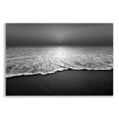 Deniz Kıyısı Siyah Beyaz Tablosu - BLK126