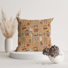 Istanbul Patterned Throw Pillow Cover - ISTCH109