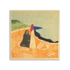 Edvard Munch Kıyıda İki Kadın Tablosu - FMS124