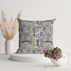 New York Patterned Throw Pillow Cover - NYCCH109