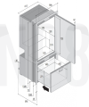 VITRIFRIGO DW250 BTX BUZDOLABI, S.S, 12/24V, 157+75 L