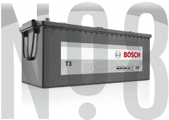 BOSCH T3 - KAPALI SULU - 12V - 125AH - 720CCA