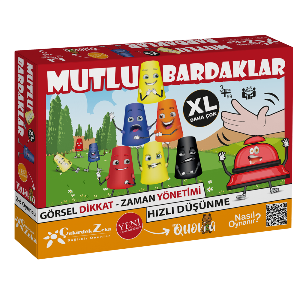 Mutlu Bardaklar XL | Hız & Dikkat Zeka Oyunu