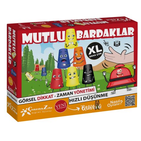 Mutlu Bardaklar XL | Hız & Dikkat Zeka Oyunu