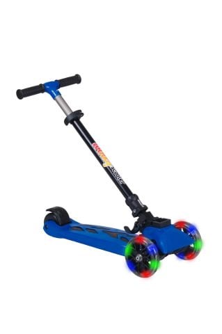WİNKY SCOOTER MAVİ IŞIKLI TEKER KATLANABİLİR 5+YAŞ