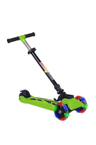 WINKY Işıklı Scooter Yeşil Katlanabilir 5+ Yaş