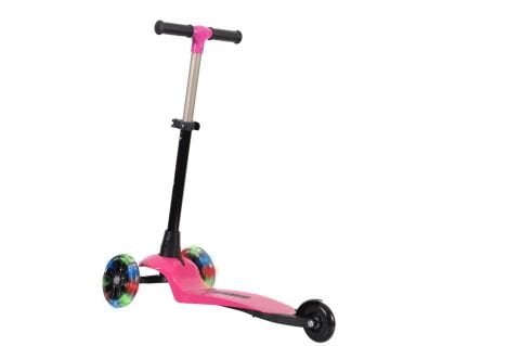 LEDDY SCOOTER PEMBE IŞIKLI TEKER KATLANABİLİR 2+ YAŞ