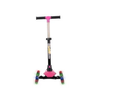 LEDDY SCOOTER PEMBE IŞIKLI TEKER KATLANABİLİR 2+ YAŞ