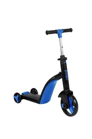 BOONY MAVİ ÇOCUK SCOOTER- BİSİKLET 1 ÜRÜN 3 ÖZELLİK 50 KG TAŞIMA KAPASİTELİ