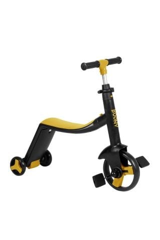 BOONY SARI ÇOCUK SCOOTER- BİSİKLET 1 ÜRÜN 3 ÖZELLİK 50 KG TAŞIMA KAPASİTELİ