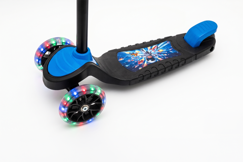 SWING Işıklı 3 Teker Çocuk Scooter (3+ Yaş) Mavi