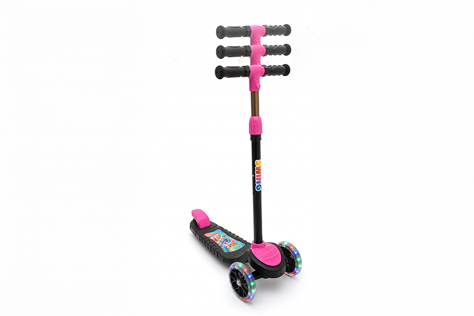 SWING Işıklı 3 Teker Çocuk Scooter (3+ Yaş) Pembe