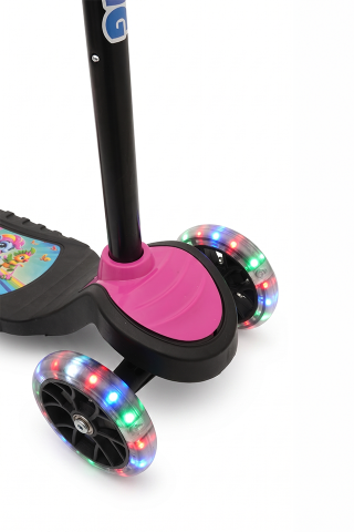 SWING Işıklı 3 Teker Çocuk Scooter (3+ Yaş) Pembe