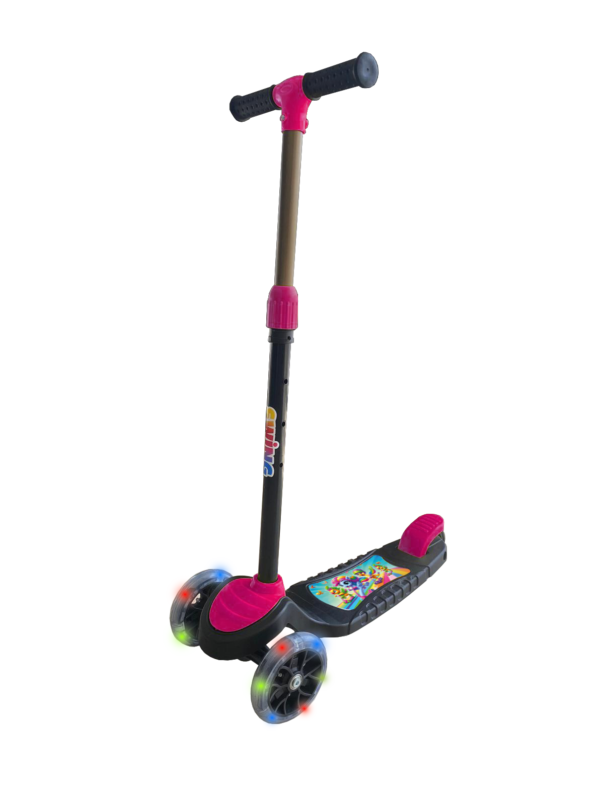SWING Işıklı 3 Teker Çocuk Scooter (3+ Yaş) Pembe