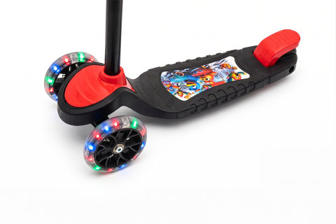 SWING Işıklı 3 Teker Çocuk Scooter (3+ Yaş) Kırmızı