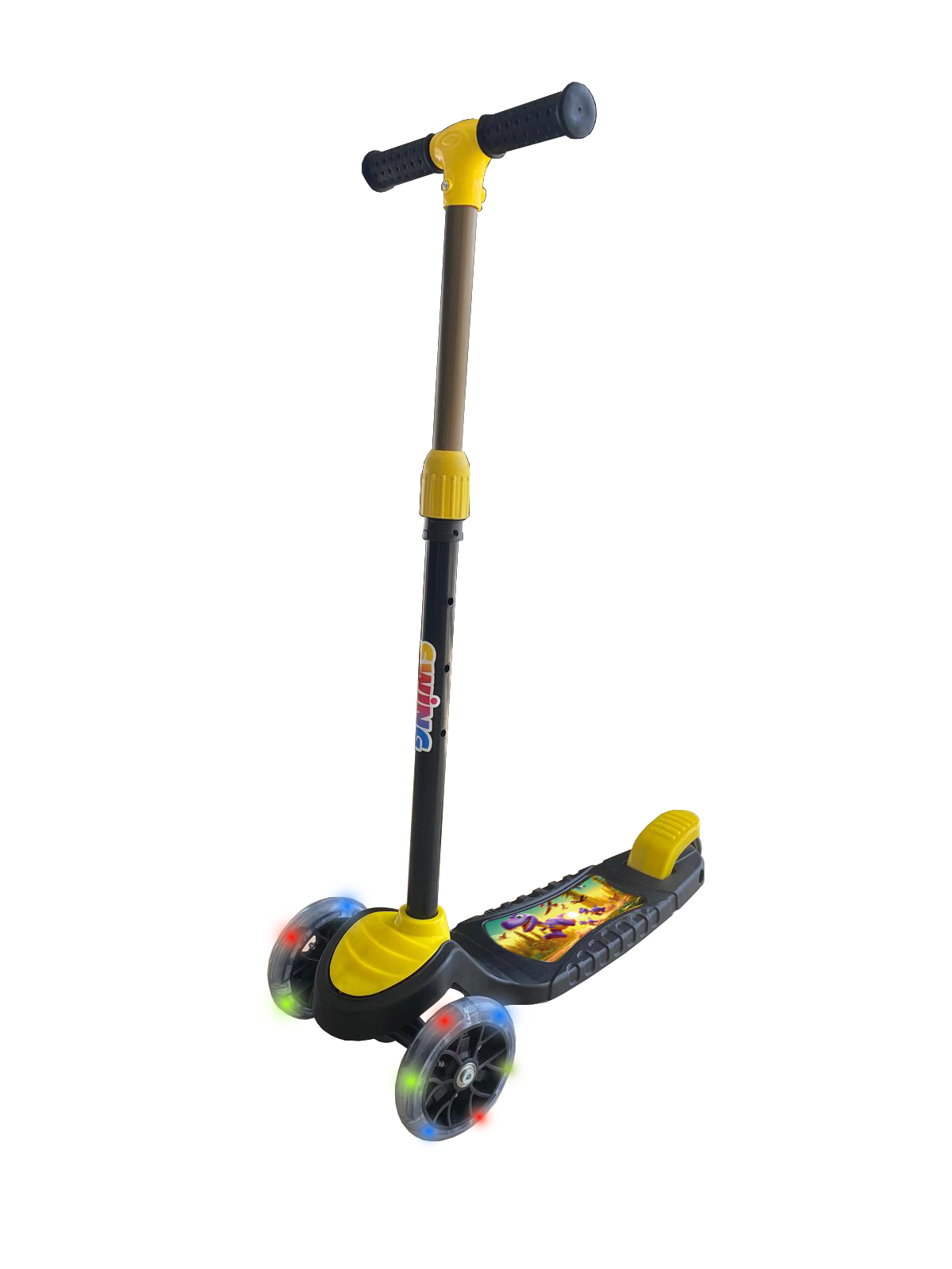 SWING Işıklı 3 Teker Çocuk Scooter (3+ Yaş) Sarı