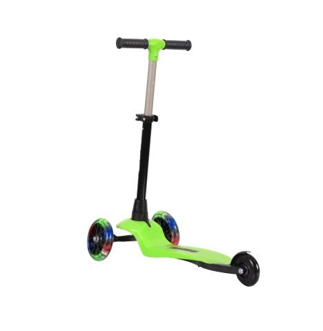 LEDDY Işıklı 3 Teker Çocuk Scooter (2+ Yaş) Yeşil