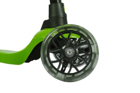 LEDDY Işıklı 3 Teker Çocuk Scooter (2+ Yaş) Yeşil