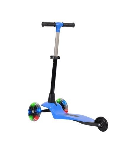LEDDY Işıklı 3 Teker Çocuk Scooter (2+ Yaş) Mavi