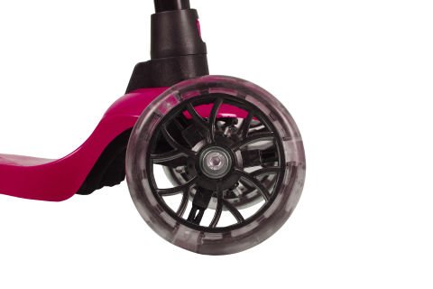 LEDDY Işıklı 3 Teker Çocuk Scooter (2+ Yaş) Pembe