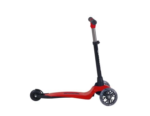 LEDDY Işıklı 3 Teker Çocuk Scooter (2+ Yaş) Kırmızı