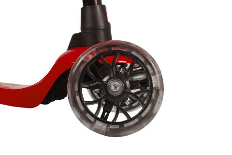 LEDDY Işıklı 3 Teker Çocuk Scooter (2+ Yaş) Kırmızı