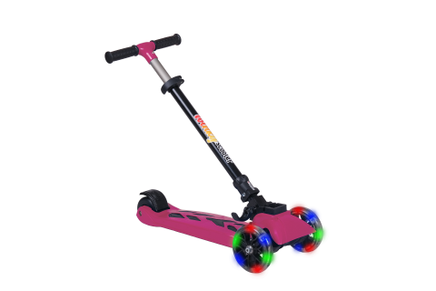 WINKY Işıklı 3 Teker Çocuk Scooter (5+ Yaş) Pembe