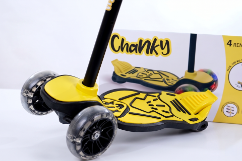 CHANKY Işıklı 3 Teker Çocuk Scooter (3+ Yaş)