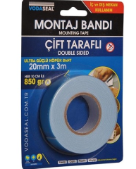 Çift Taraflı Köpük Bant 20mmx3mt