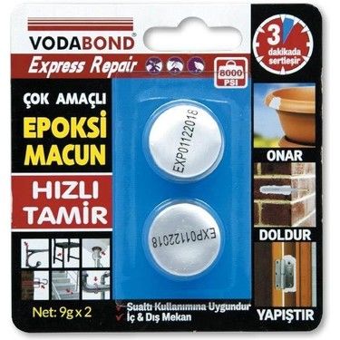 Epoksi Tamir Macunu Aqua 9gr 2 Adet